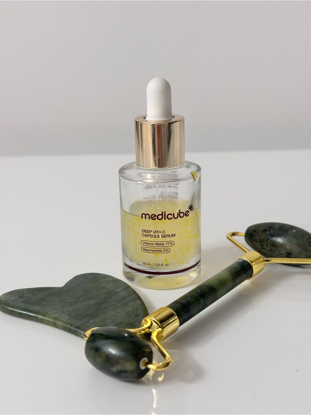 Medicube Korean Deep Vita C serum plus roller and Sha - ideal for brightening